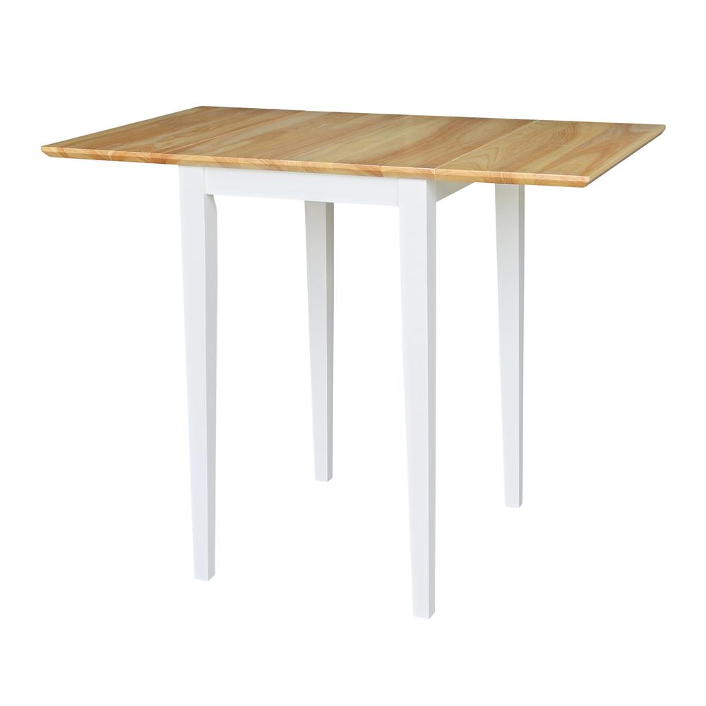 Small Dropleaf Table, White / Natural. Picture 12