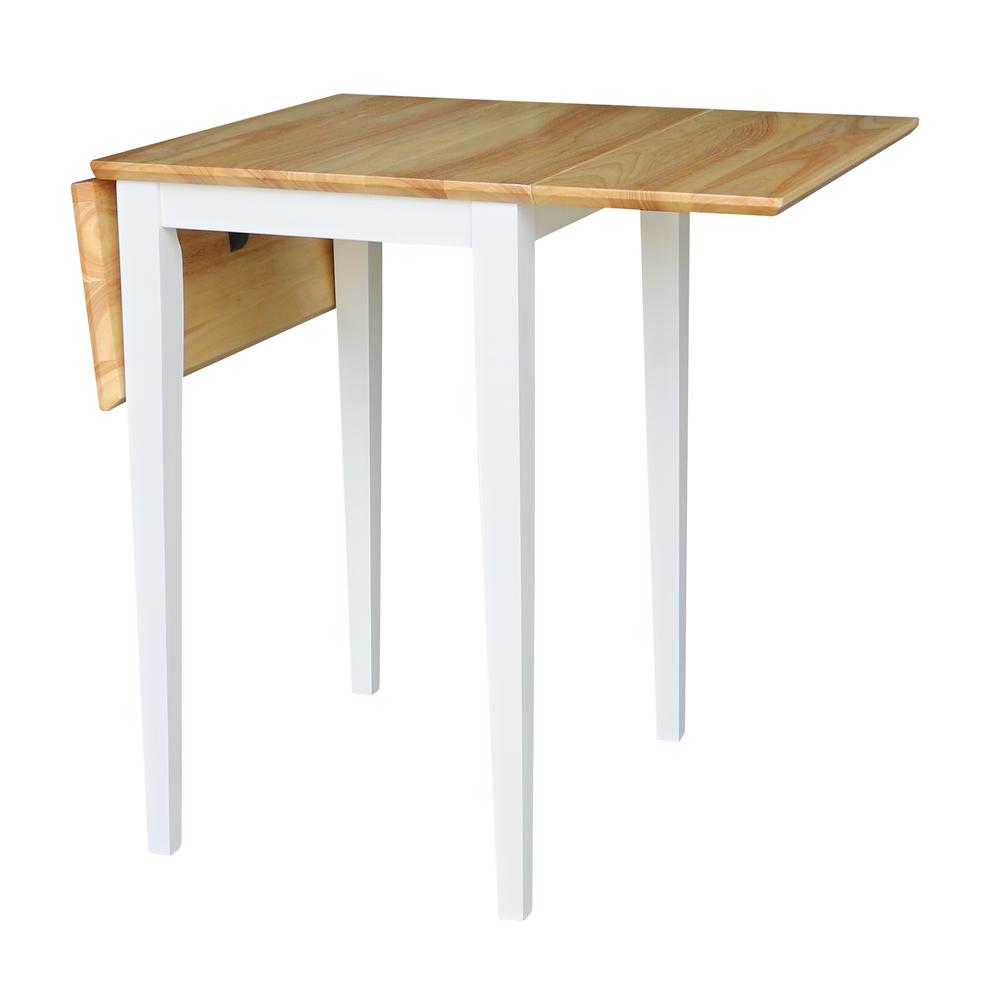 Small Dropleaf Table, White / Natural. Picture 5