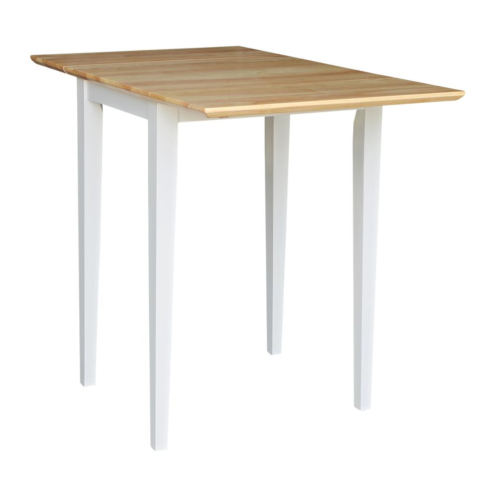 Small Dropleaf Table, White / Natural. Picture 8