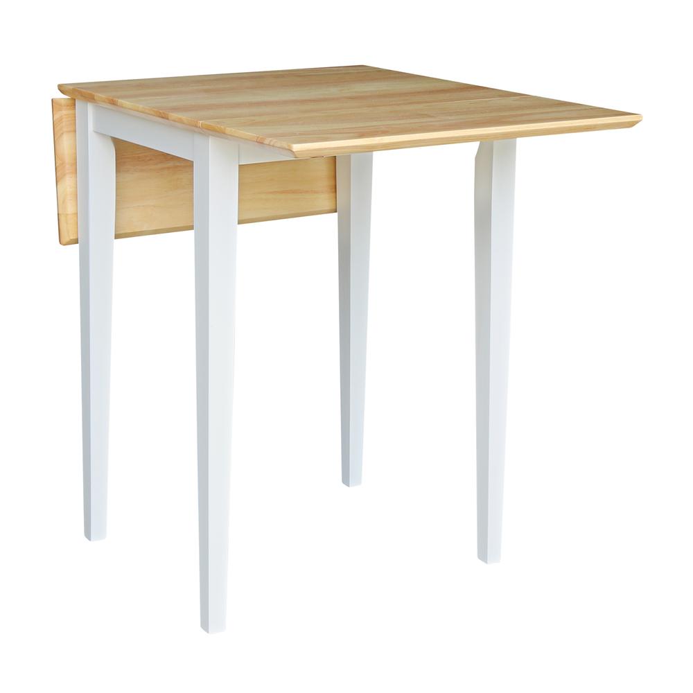Small Dropleaf Table, White / Natural. Picture 6