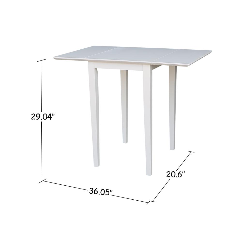 Small Dropleaf Table, White. Picture 1