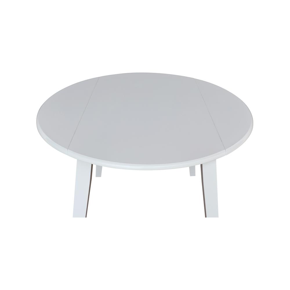 42" Round Dual Drop Leaf Table. Picture 6