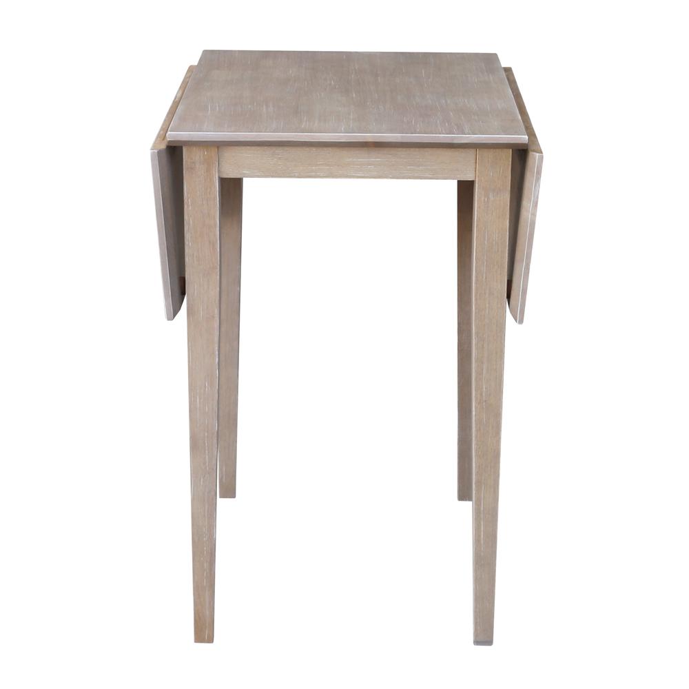 Small Dropleaf Table, Washed Gray Taupe. Picture 3