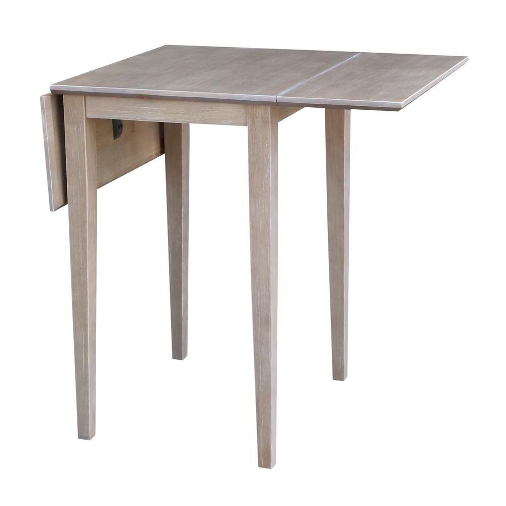 Small Dropleaf Table, Washed Gray Taupe. Picture 5