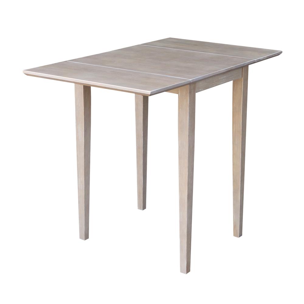 Small Dropleaf Table, Washed Gray Taupe. Picture 8