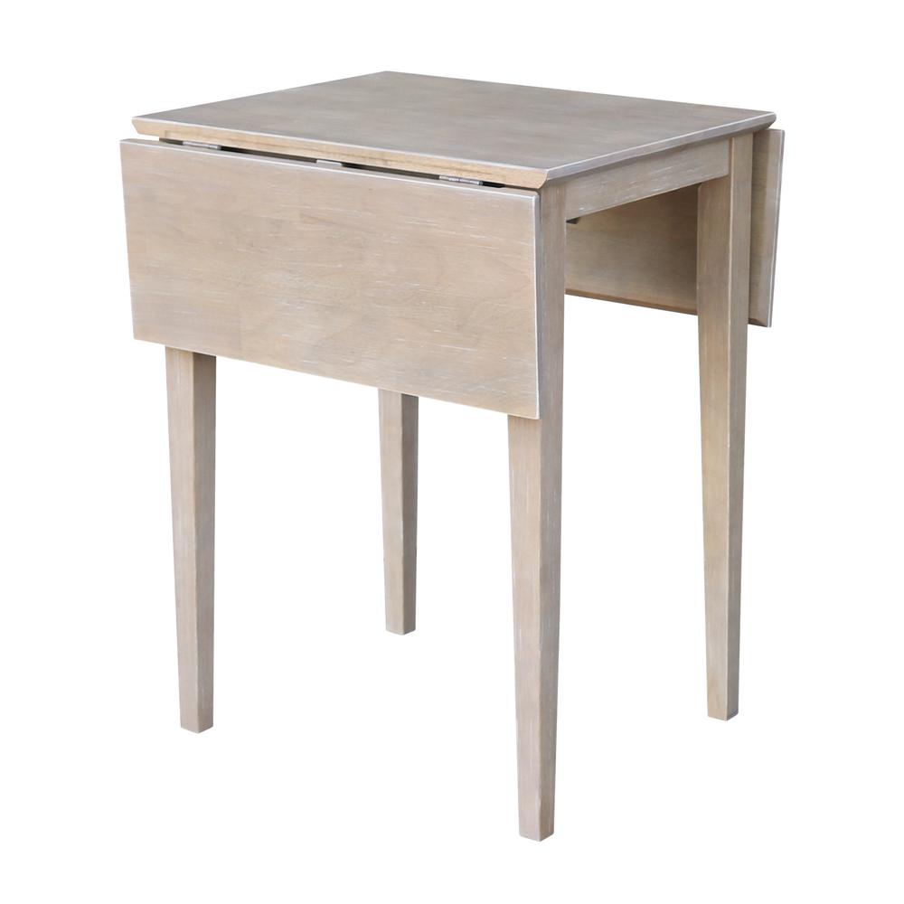 Small Dropleaf Table, Washed Gray Taupe. Picture 7