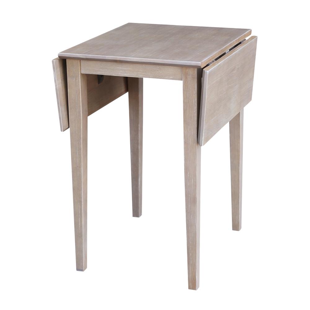 Small Dropleaf Table, Washed Gray Taupe. Picture 9