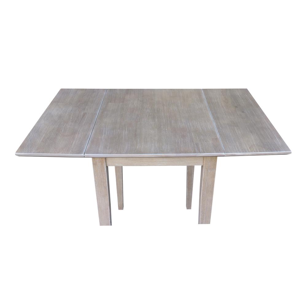 Small Dropleaf Table, Washed Gray Taupe. Picture 11