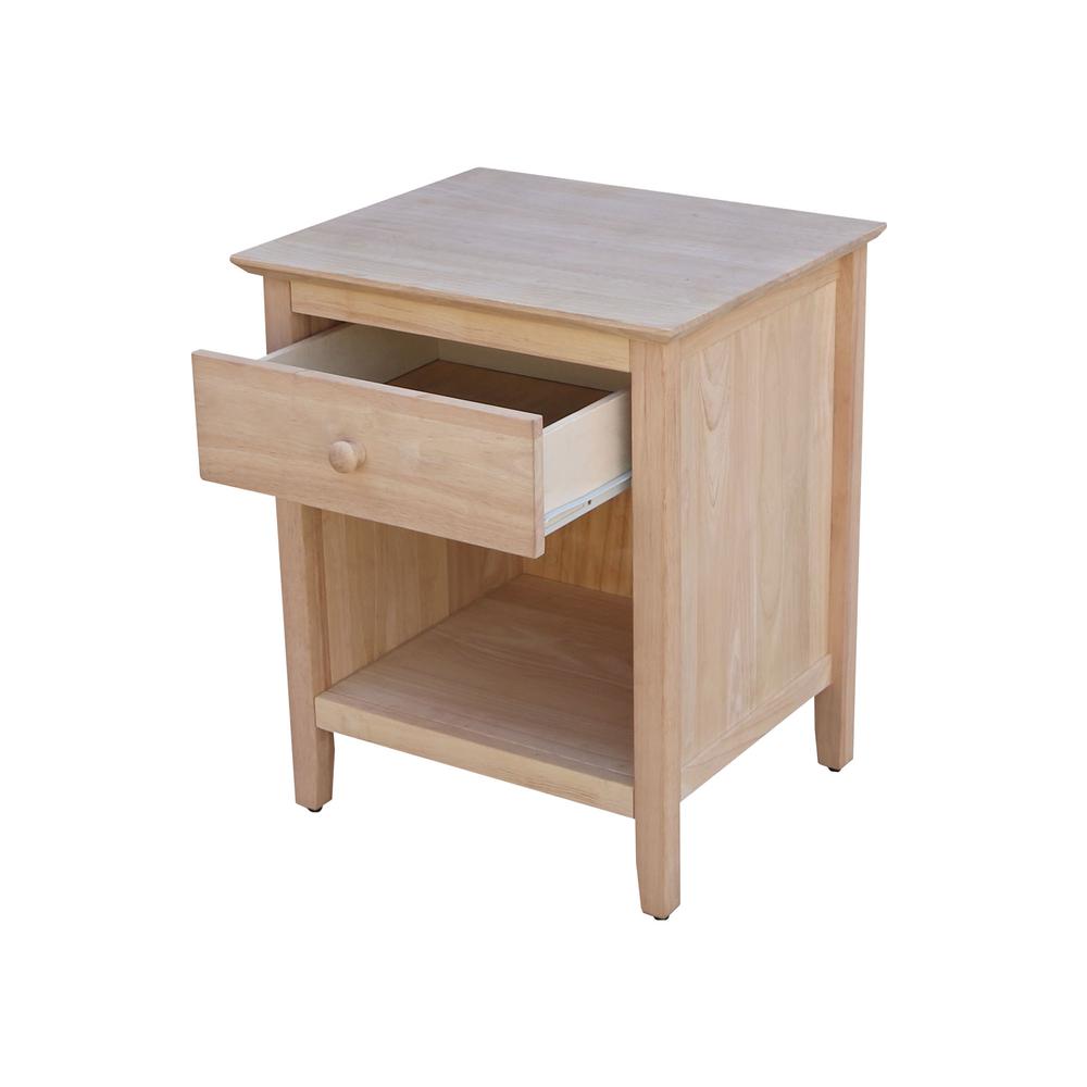 Nightstand With 1 Drawer. Picture 6