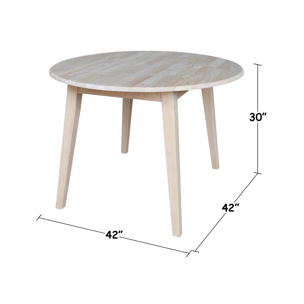 42" Round Dual Drop Leaf Table. Picture 4