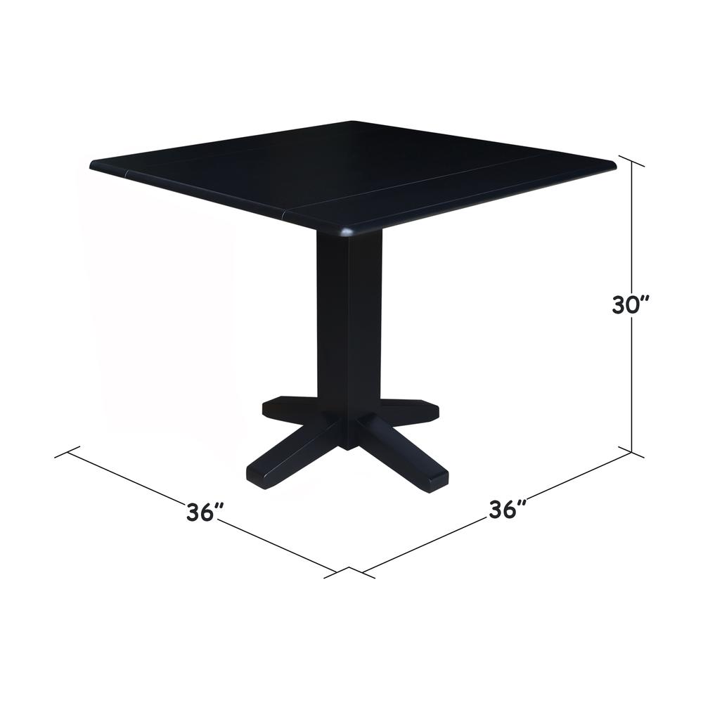 36" Square Dual drop leaf dining table. Picture 4