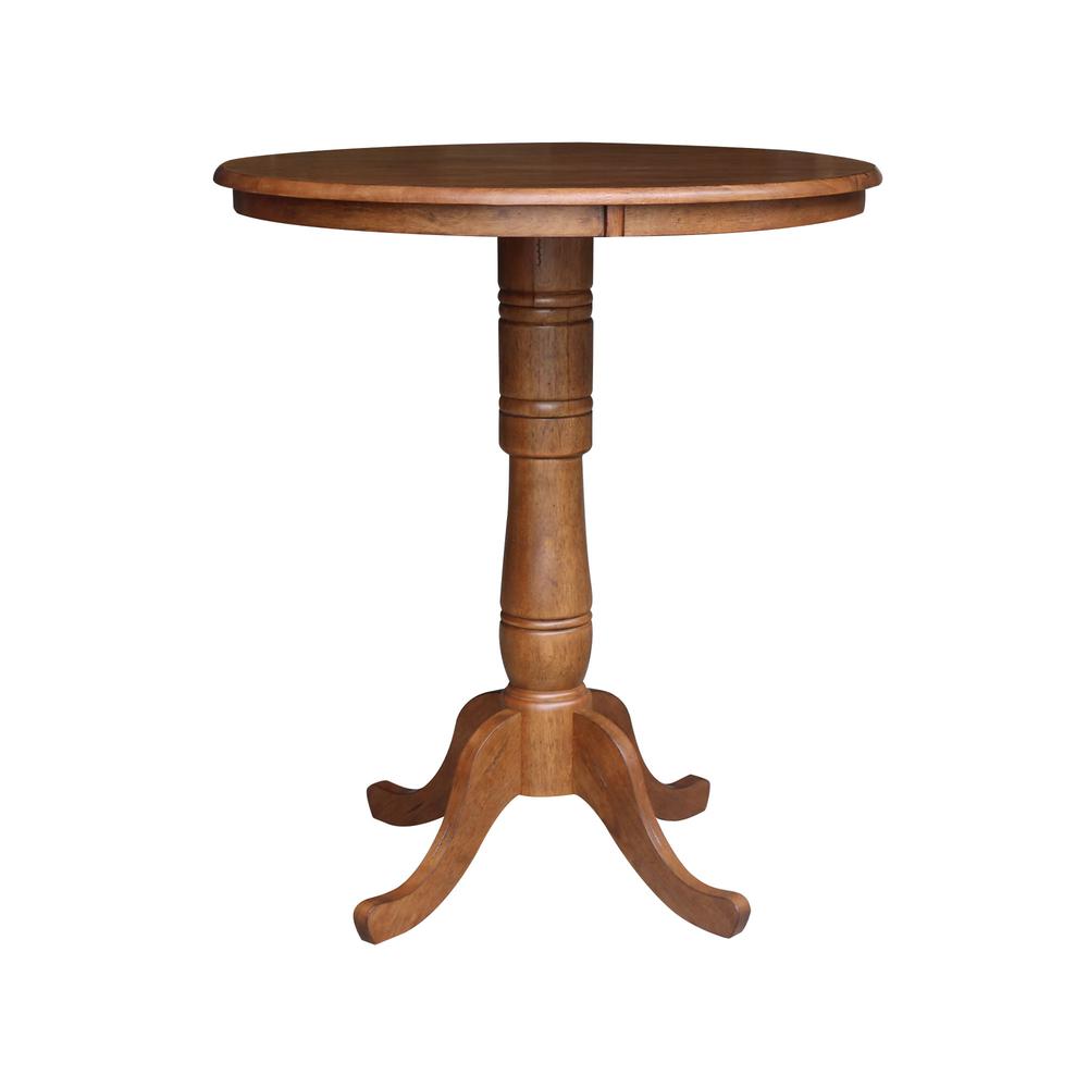 36" Round Top Pedestal Table - 41.1" Height. Picture 1