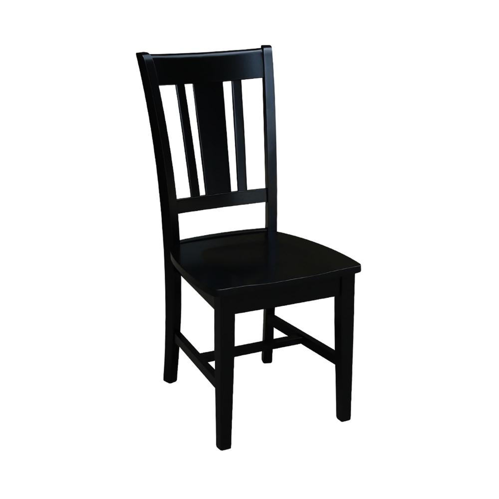 Set of Two San Remo Splatback Chairs, Black. Picture 9