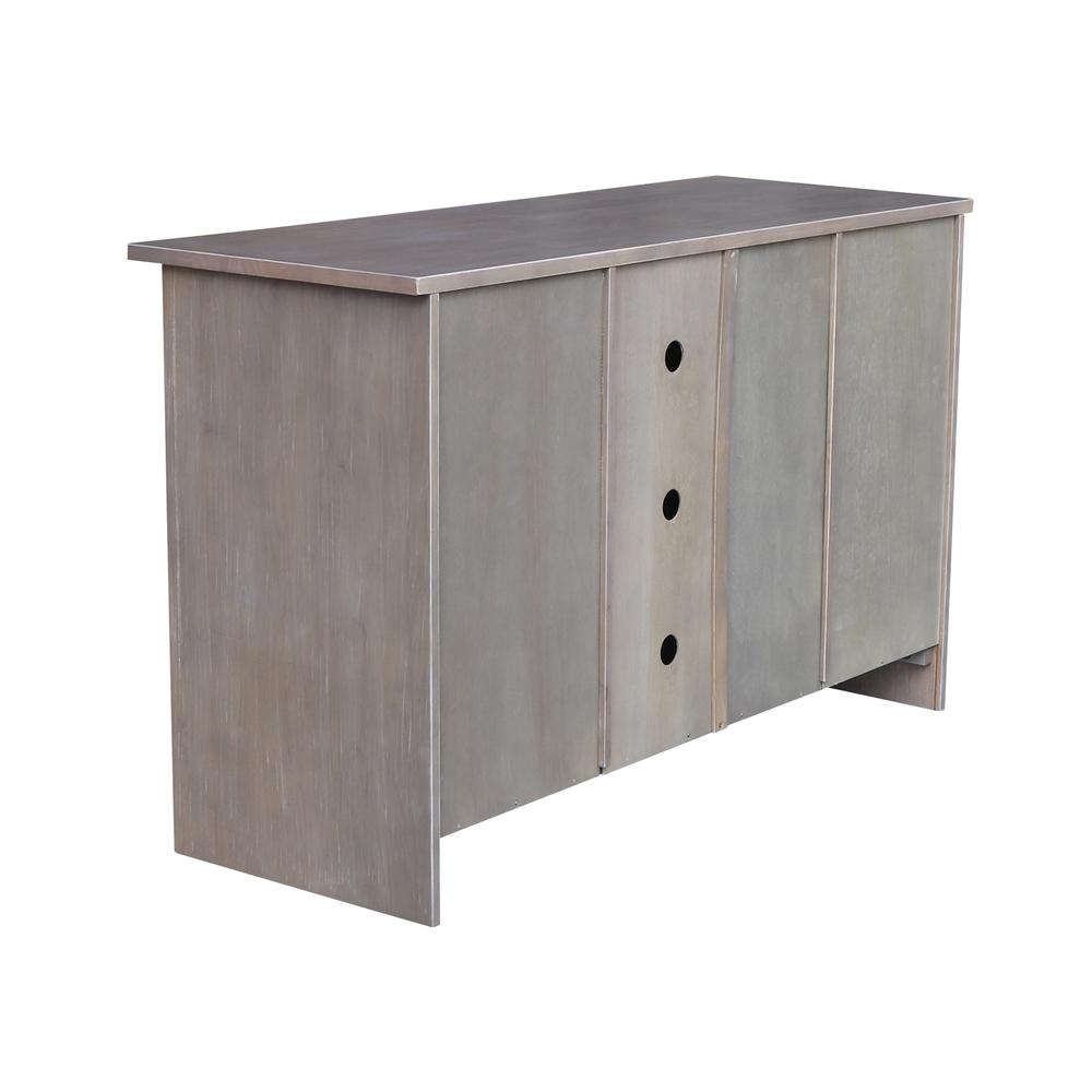 Entertainment / TV Stand - With 2 Doors - 48", Washed Gray Taupe. Picture 1