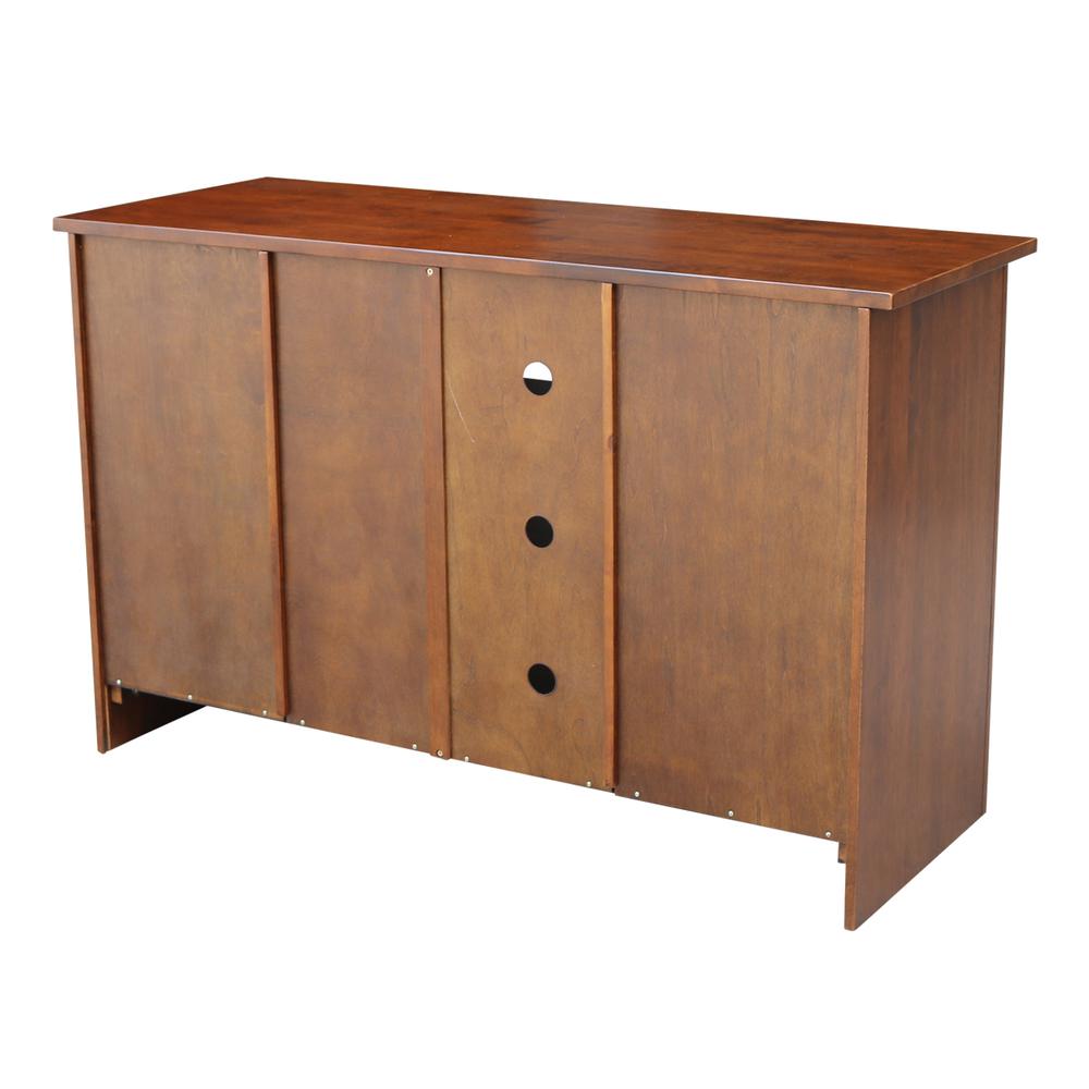 Entertainment / TV Stand - With 2 Doors - 48", Espresso. Picture 1