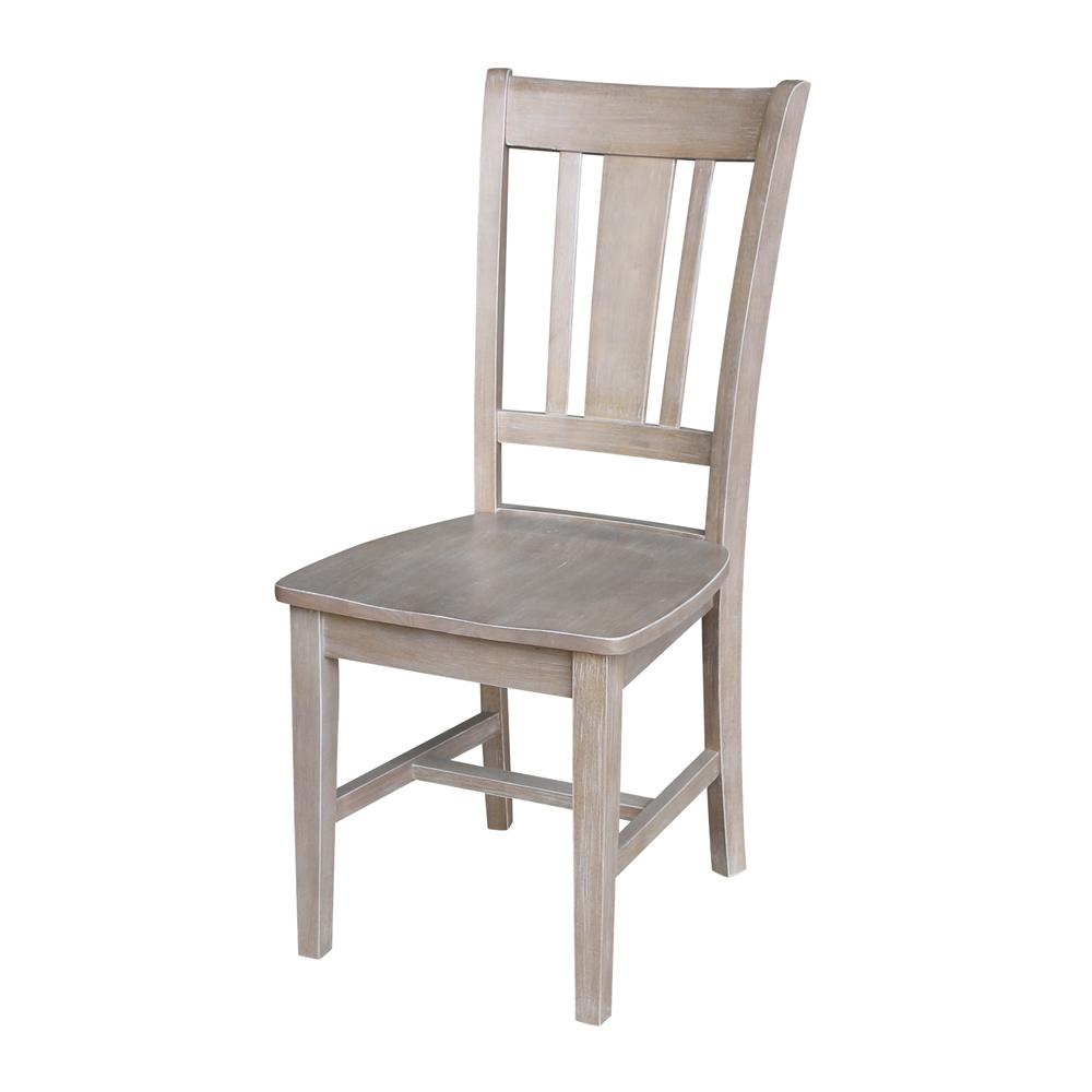 Set of Two San Remo Splatback Chairs, Washed Gray Taupe. Picture 1