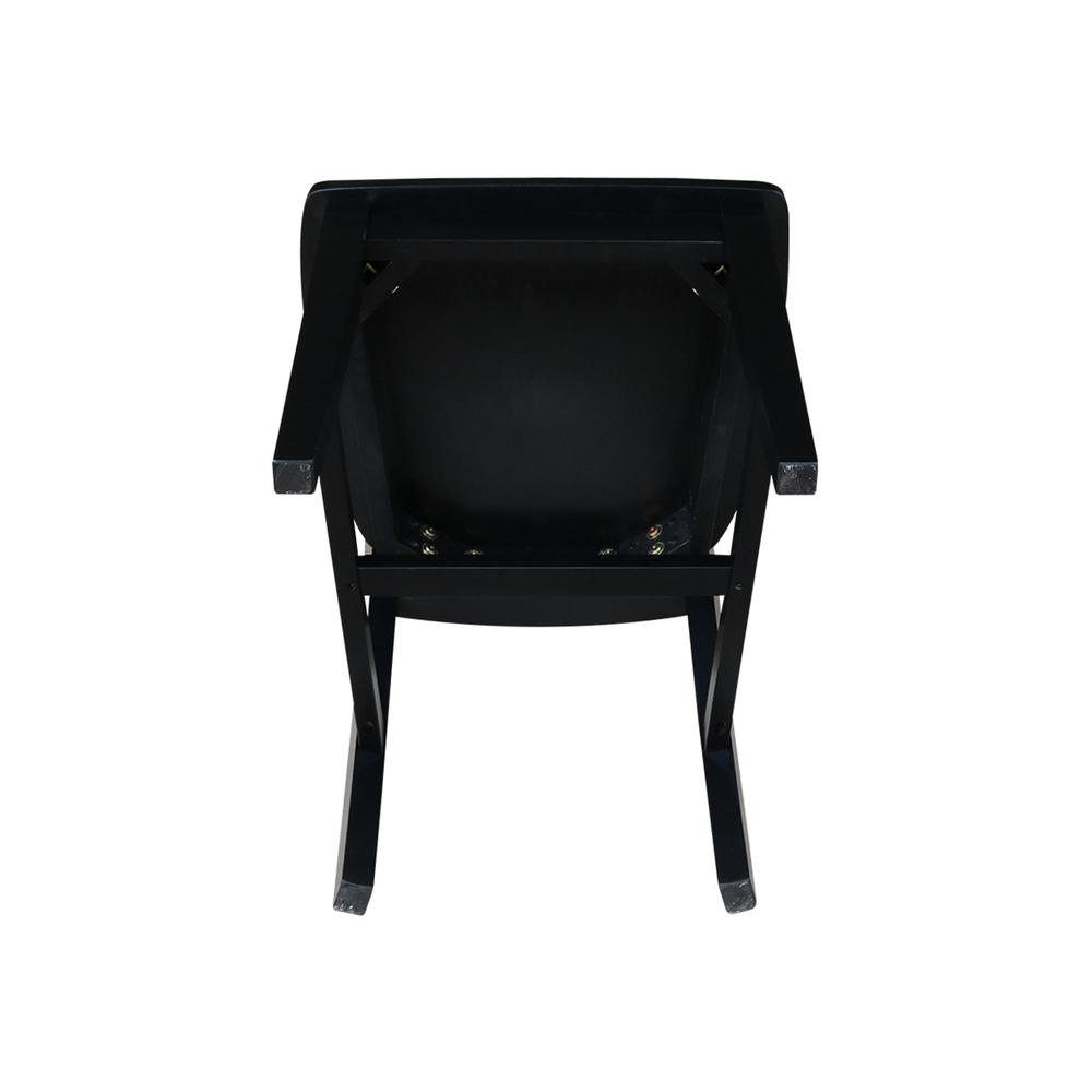 Set of Two San Remo Splatback Chairs, Black. Picture 3