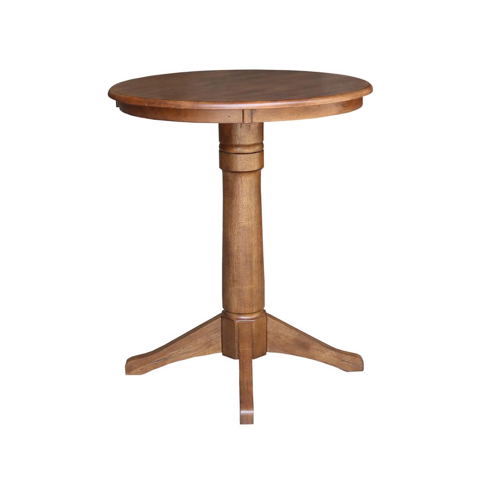 30" Round Top Pedestal Table - 35.9" Height. Picture 2