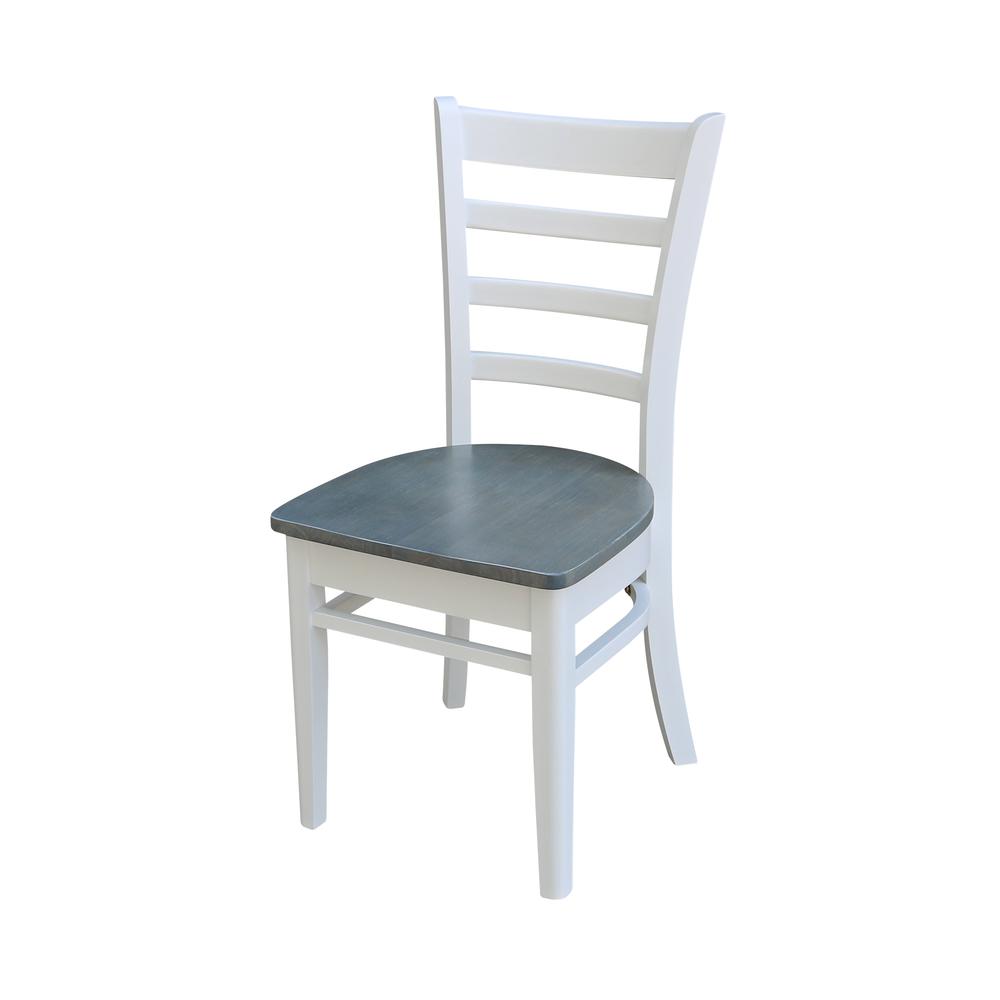 Emily Side Chair, White/Heather Gray. Picture 1