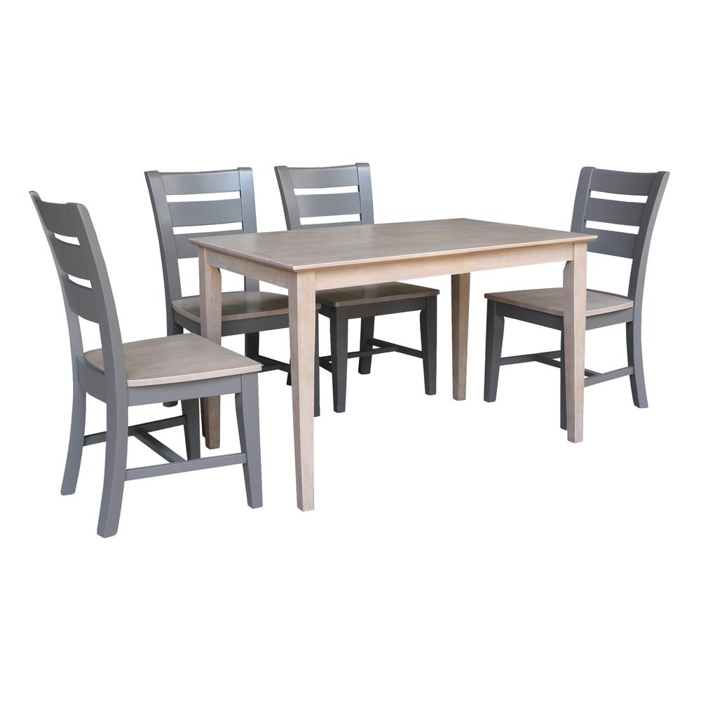 30x48 Dining Table with 4 Chairs. Picture 1