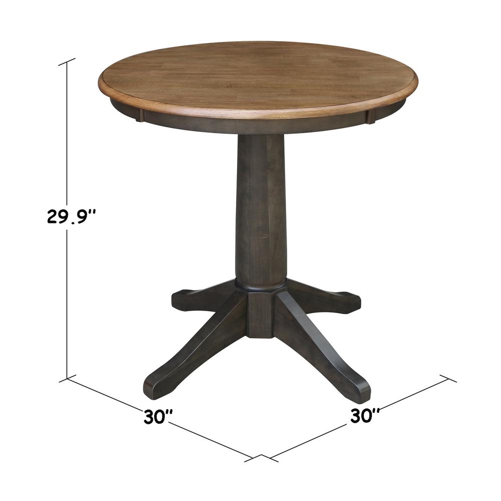 30" Round Top Pedestal Table - 29.9"H. Picture 2