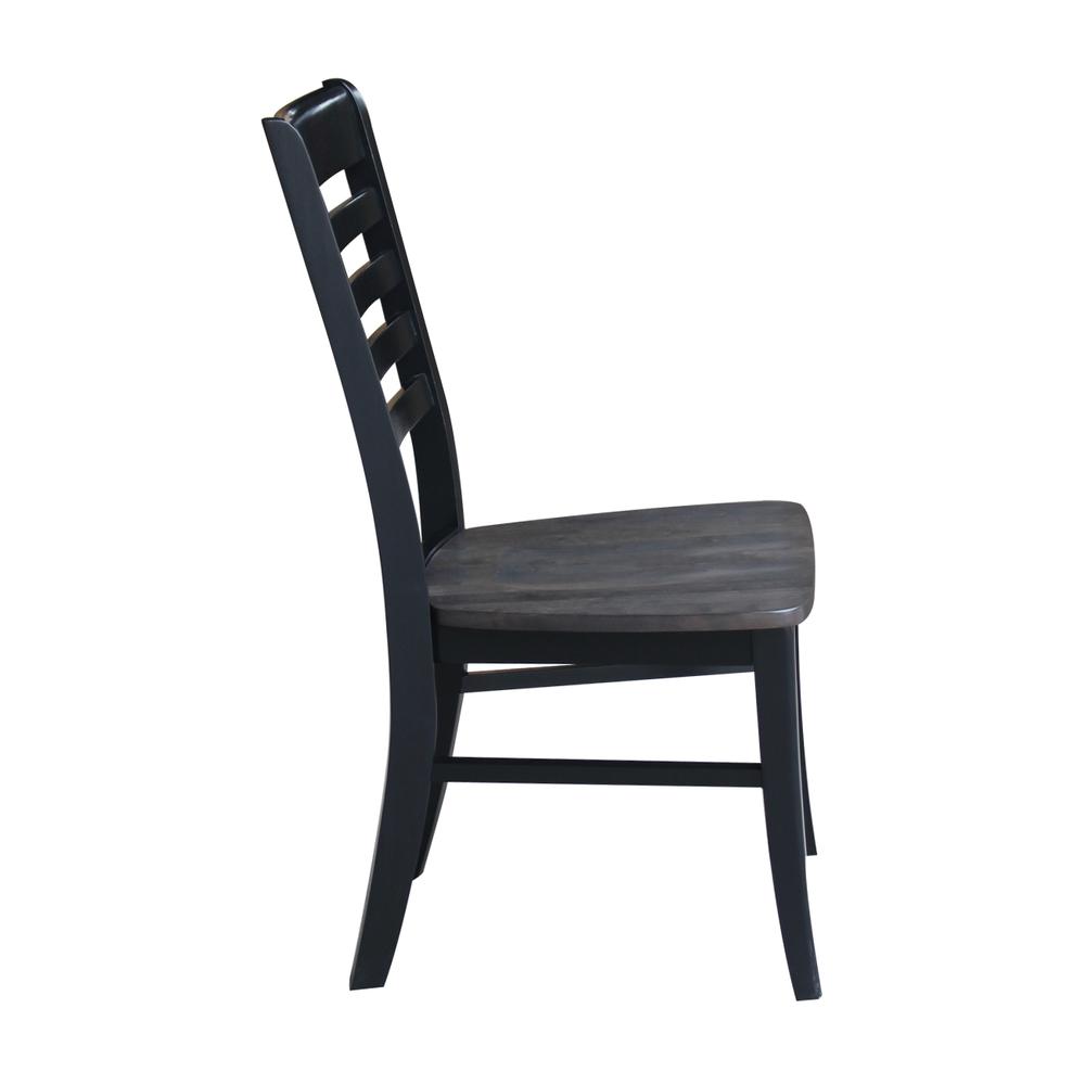 Set of Two Cosmo Chairs, Coal-Black/washed black. Picture 7