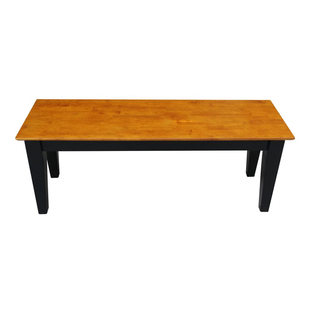 Shaker Bench, Black/Cherry. Picture 2