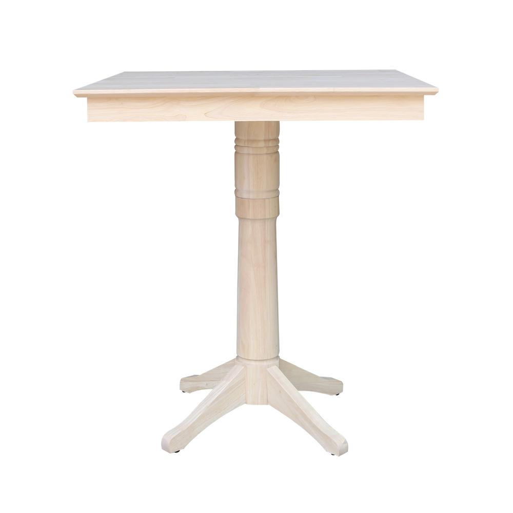 36" x 36" Square Top Pedestal Table - 41.9"H. Picture 1