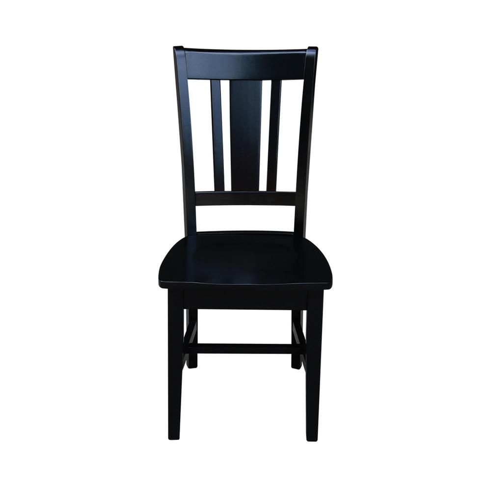 Set of Two San Remo Splatback Chairs, Black. Picture 7