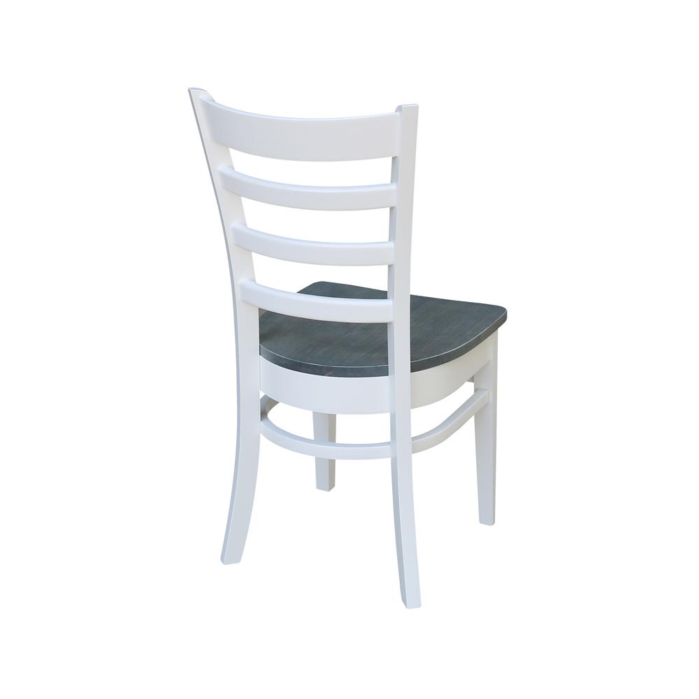 Emily Side Chair, White/Heather Gray. Picture 8