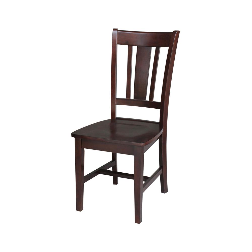 Set of Two San Remo Splatback Chairs, Rich Mocha. Picture 1