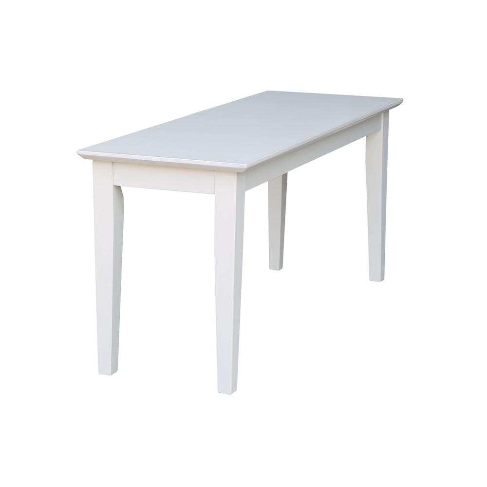 Shaker Styled Bench , White. Picture 5