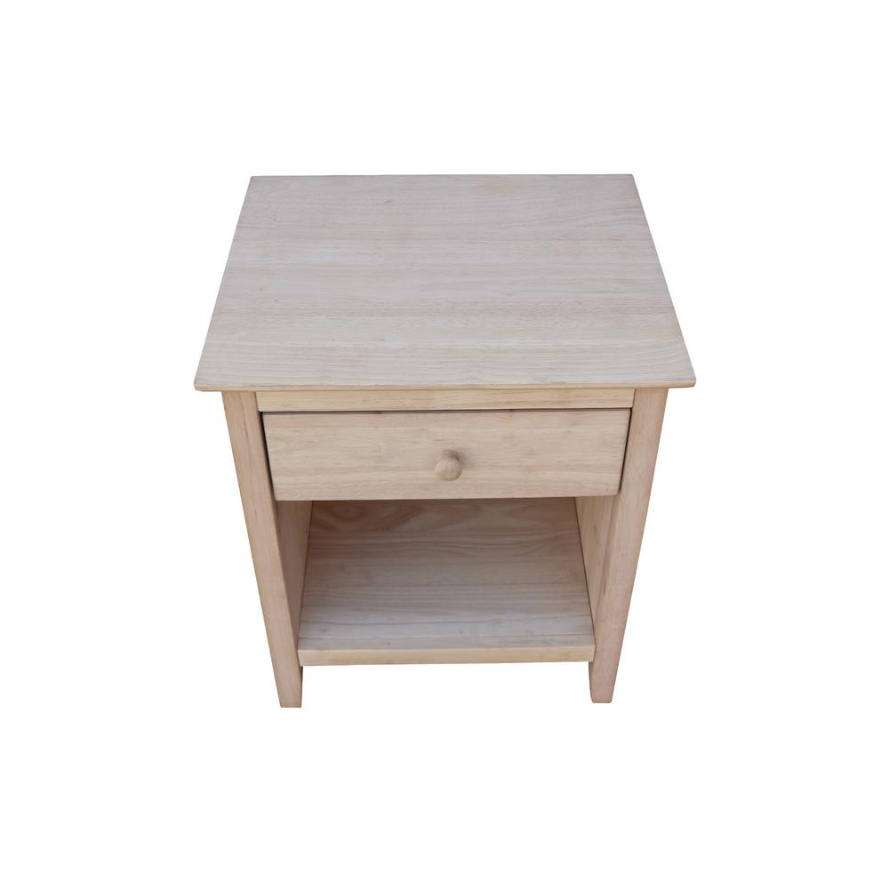 Nightstand With 1 Drawer. Picture 10