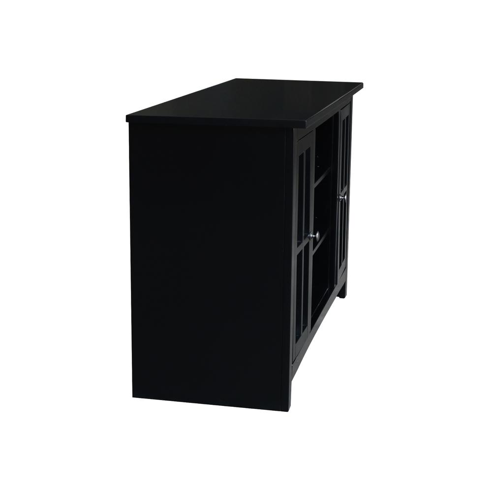 48" Entertainment / TV Stand with 2 Doors- 687657 Color: Black. Picture 5