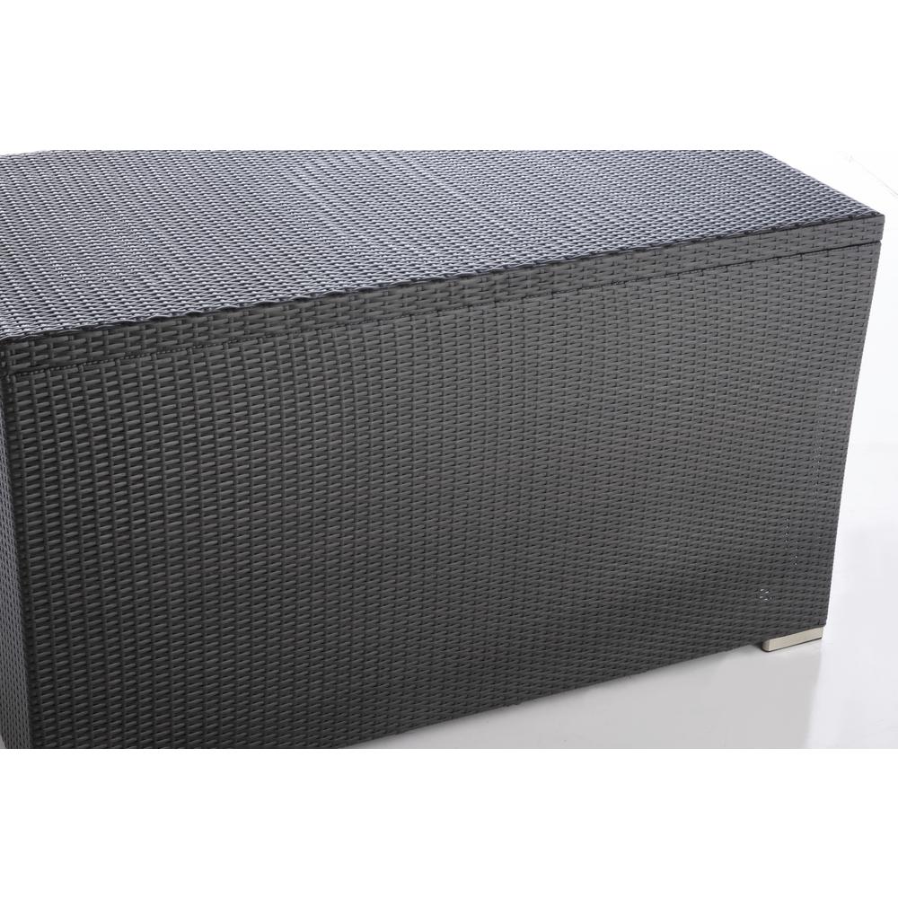 Medium Sicuro Wicker Cushion Storage Box w/ hydraulic lid. Picture 6