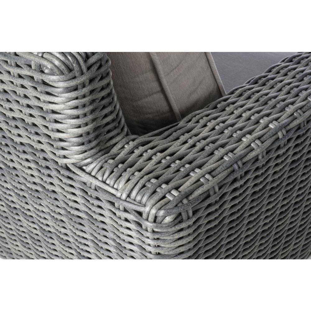 Castlewood All Weather Wicker 4 Piece Seating Group with Cushions. Picture 5