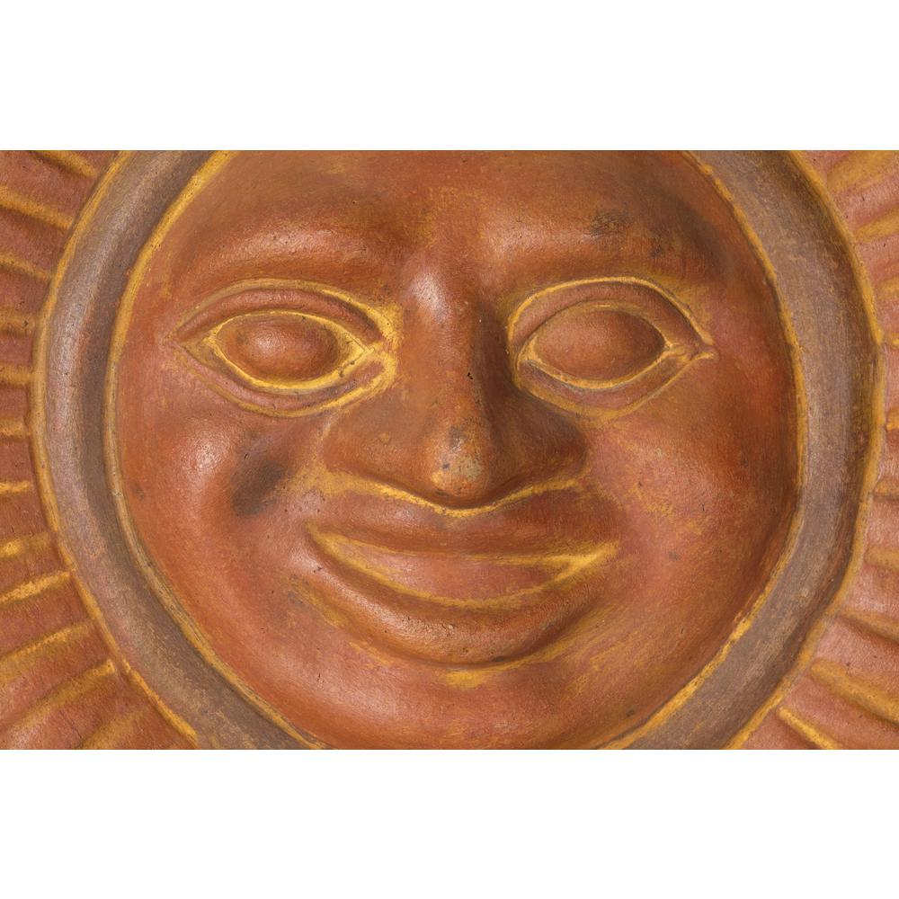 Sol Sun Face- 14"W- Dark Copper. Picture 3
