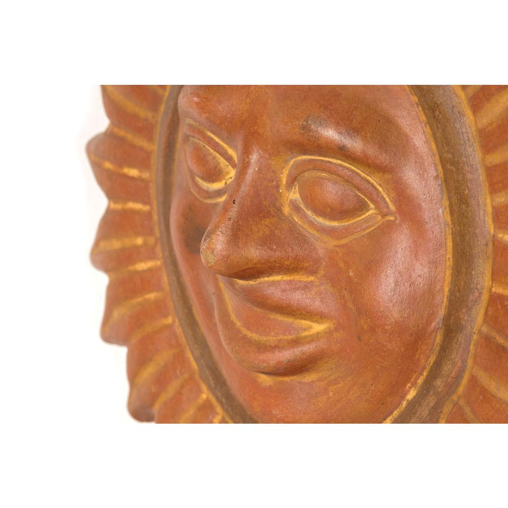 Sol Sun Face- 14"W- Dark Copper. Picture 4