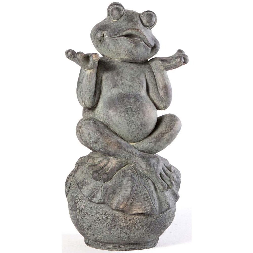 Care-Free Frog Garden Statue. Picture 4