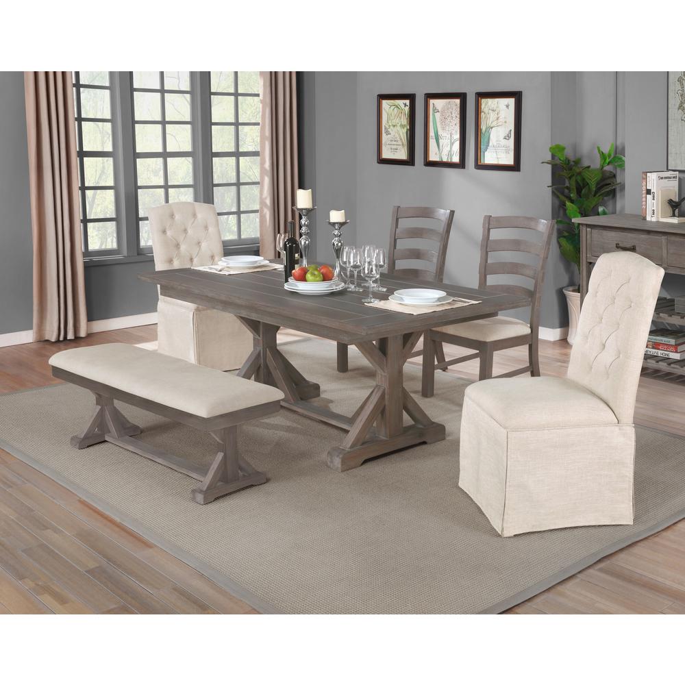 6pc Dining Set in Beige. Picture 1