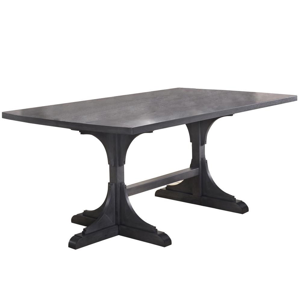 Dining Table, Weathered Gray. Picture 1