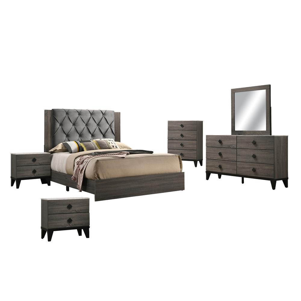 Madelyn 6 Piece Bedroom Set, Full. Picture 1
