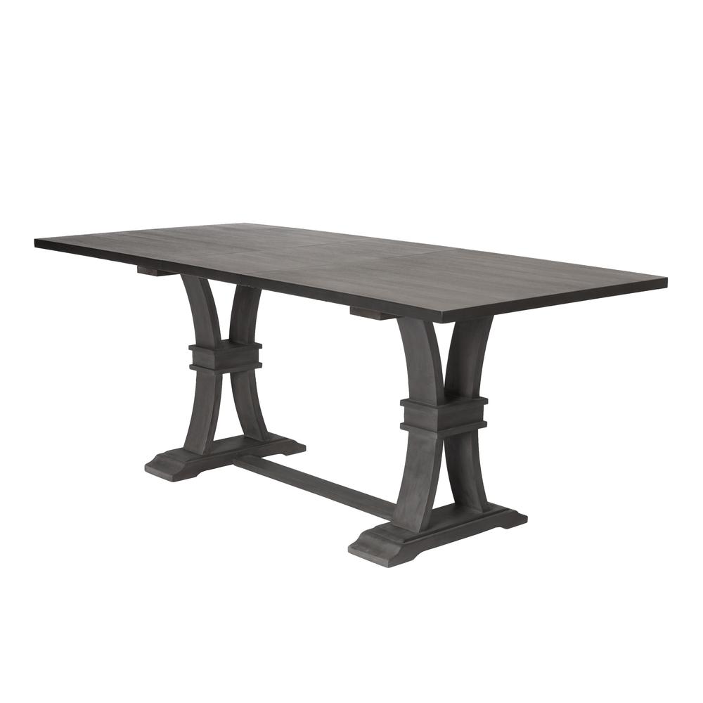 Classic Extendable Counter Height Dining Table with 18" Leaf. Picture 1