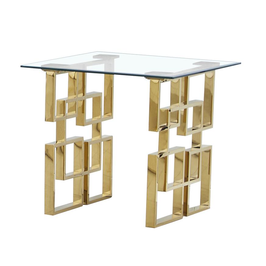 Best Quality Furniture- Clear tempered glass End table. Picture 1