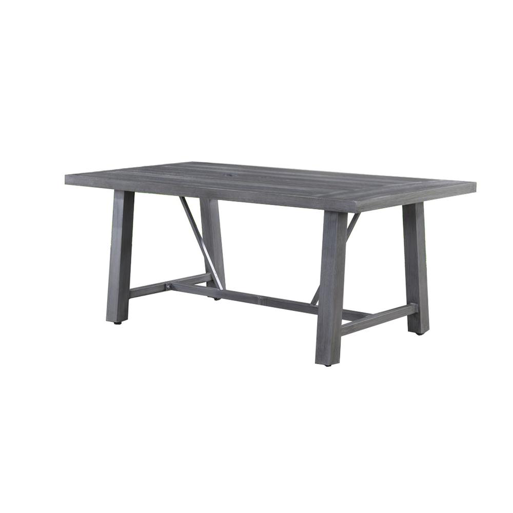 Outdoor aluminum metal fram dining table. Picture 1