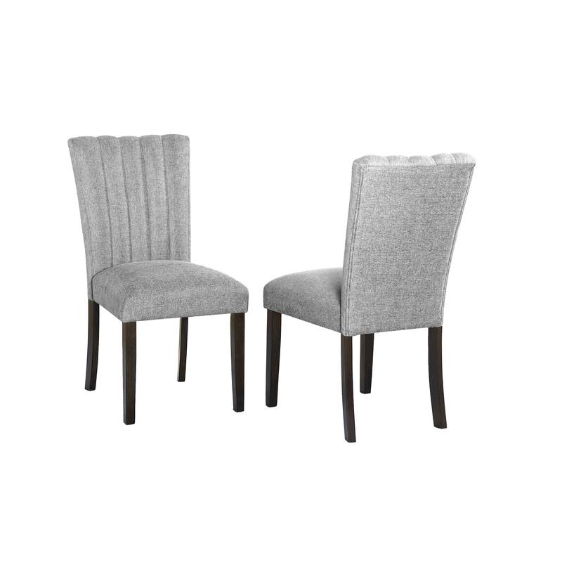 Dark grey dining side chairs (SET OF 2). Picture 1