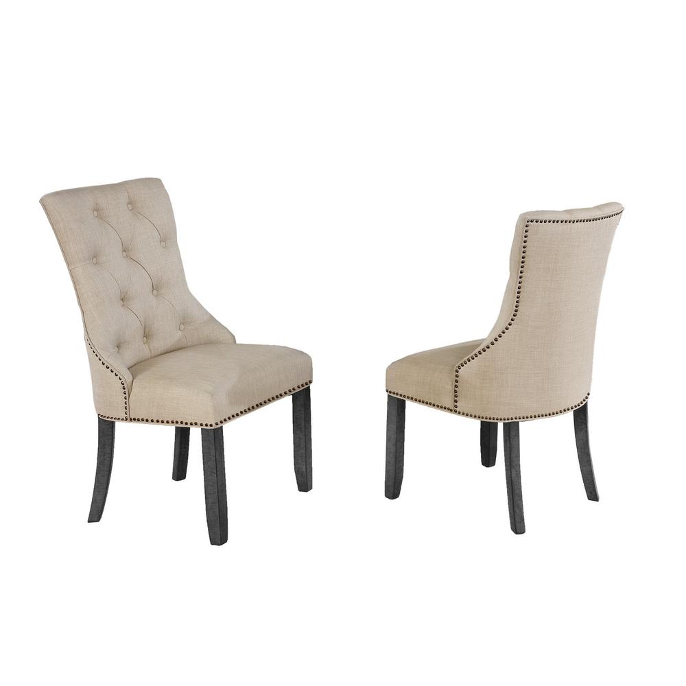 Beige Dining Chair, Set of 2. Picture 3