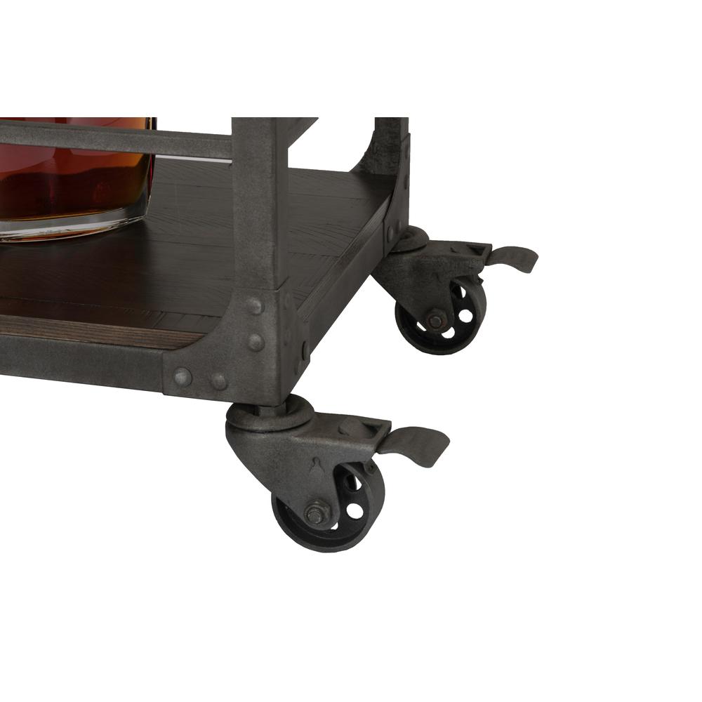 Rustic Espresso Cart w/ Lower Shelf. Picture 5