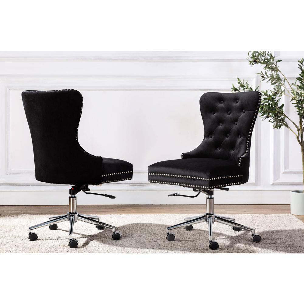 Best Quality Furniture Office Chair (Single) - Black. Picture 2