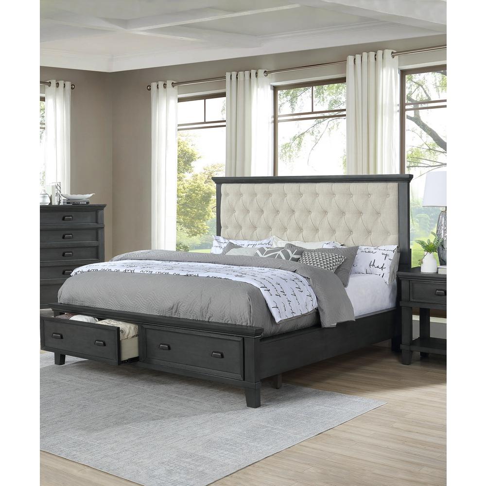 Sandy Platform California King Bed in Cappuccino. Picture 5